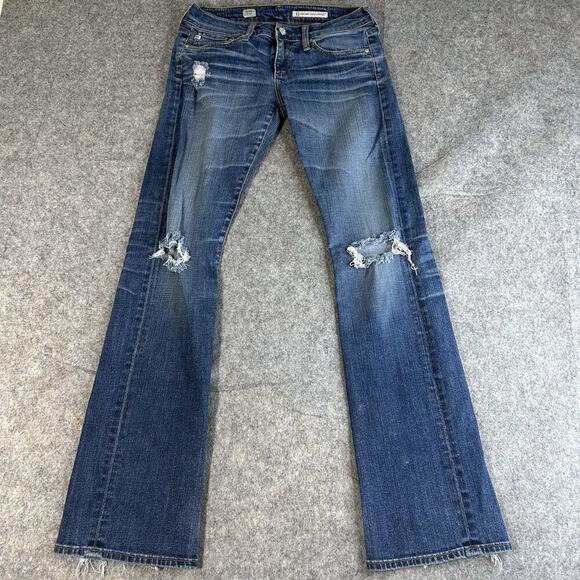 Adriano Goldschmied AG Decade Flap Y2K Jeans Women’s 28 Bootcut Low Rise - Picture 1 of 12
